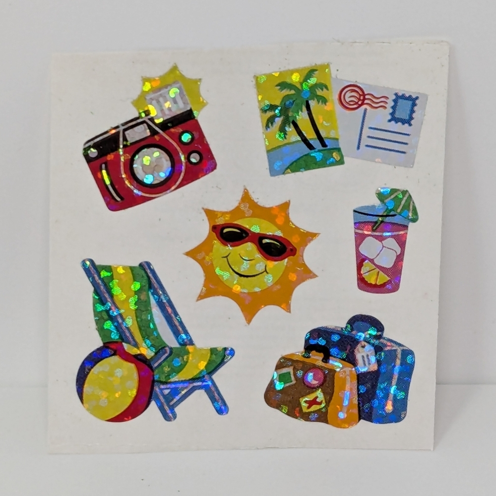 Sandylion Stickers Vacation Beach Camera Vintage
